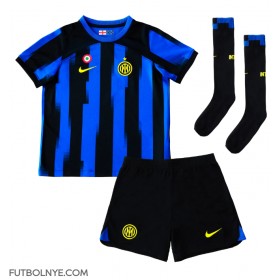 Camiseta Inter Milan Lautaro Martinez #10 Primera Equipación para niños 2023-24 manga corta (+ pantalones cortos)